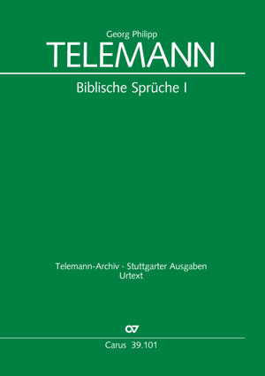 Georg Philipp Telemann: Biblische Sprüche 1 - Noten | Carus-Verlag