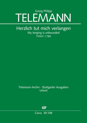 Georg Philipp Telemann: My longing is unbounded - Sheet music | Carus-Verlag