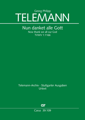 Georg Philipp Telemann: Nun danket alle Gott - Noten | Carus-Verlag