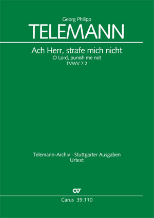 Georg Philipp Telemann: O Lord, punish me not - Partition | Carus-Verlag