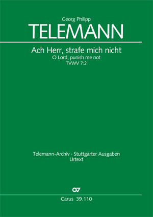 Ach Herr, strafe mich nicht Partitur, Erstausgabe