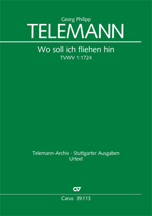 Wo soll ich fliehen hin Kantate zum 22. Sonntag nach Trinitatis Full score, First edition