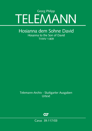 O hosanna, thou Son of David Vocal score