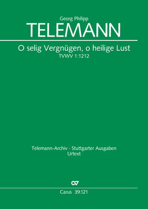 O selig Vergnügen, o heilige Lust Kommunionskantate Partitur