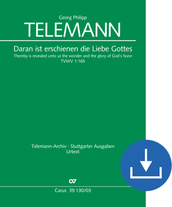 Daran ist erschienen die Liebe Gottes Kantate zum 2. Pfingsttag Klavierauszug digital, PDF-Datei