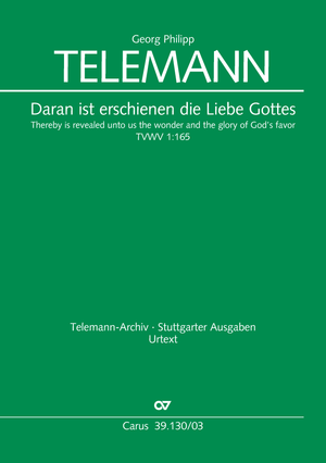 Thereby is revealed unto us the glory of God's favor Vocal score