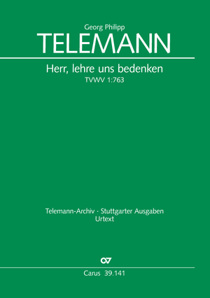 Georg Philipp Telemann: Herr, lehre uns bedenken - Noten | Carus-Verlag