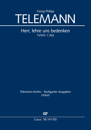 Herr, lehre uns bedenken Kantate zum 16. Sonntag nach Trinitatis TVWV 1:763 Vocal score