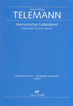 Sechs Arien aus dem Harmonischen Gottesdienst Partitur