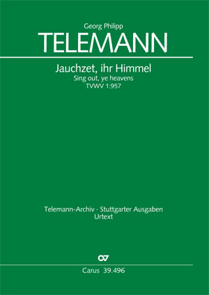 Georg Philipp Telemann: Sing out, ye heavens - Sheet music | Carus-Verlag