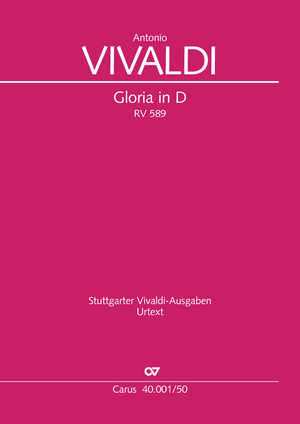 Antonio Vivaldi: Gloria in D major - Partition | Carus-Verlag