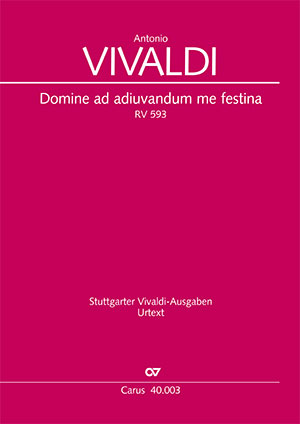 Antonio Vivaldi: Domine ad adiuvandum me festina - Noten | Carus-Verlag