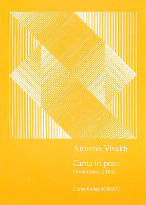 Canta in prato Introduzione al Dixit Partitur, Erstausgabe