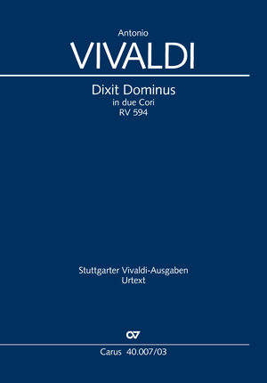 Antonio Vivaldi: Dixit Dominus - Noten | Carus-Verlag