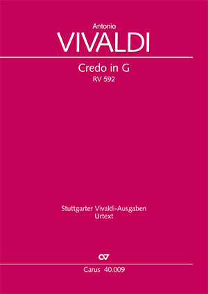 Antonio Vivaldi: Credo in G RV 592 - Noten | Carus-Verlag