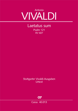 Antonio Vivaldi: Psalm 121 - Sheet music | Carus-Verlag