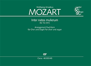 Wolfgang Amadeus Mozart: Inter natos mulierum. Offertorium de S. Joanne Baptista