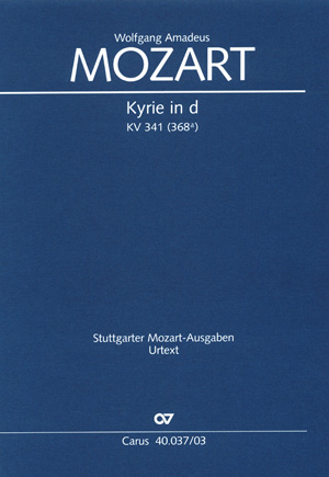 Wolfgang Amadeus Mozart: Kyrie in D minor - Sheet music | Carus-Verlag