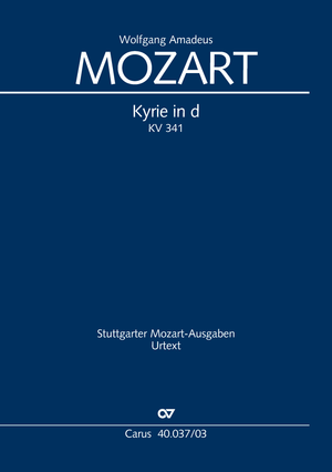 Wolfgang Amadeus Mozart: Kyrie in d - Sheet music | Carus-Verlag