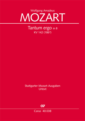 Wolfgang Amadeus Mozart: Tantum ergo in B - Noten | Carus-Verlag