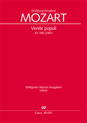 Wolfgang Amadeus Mozart: Venite populi