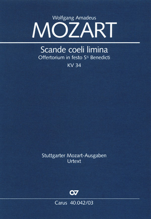 Scande coeli limina Offertorium in festo Sti Benedicti Klavierauszug