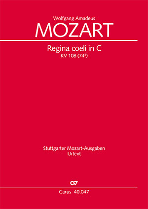 Wolfgang Amadeus Mozart: Regina coeli in C major - Sheet music | Carus-Verlag