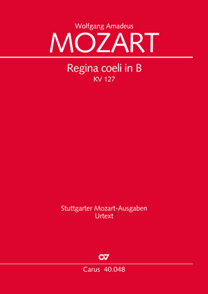 Regina coeli in B flat major Full score