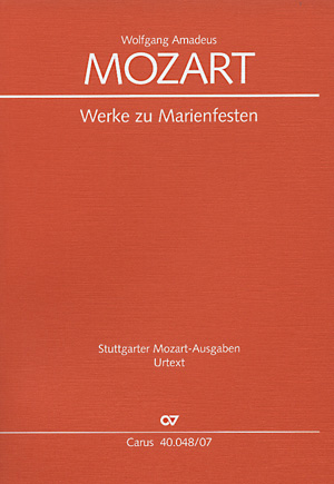Werke zum Marienfest Studienpartitur