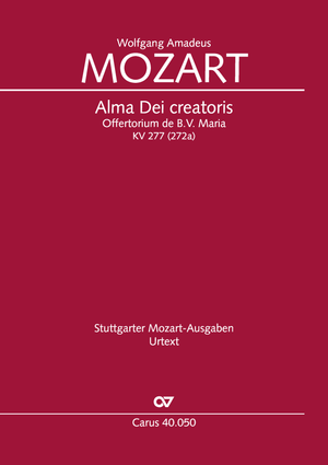 Wolfgang Amadeus Mozart: Alma Dei creatoris - Noten | Carus-Verlag
