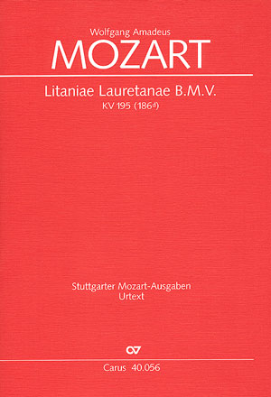 Wolfgang Amadeus Mozart: Litaniae Lauretanae B.M.V. in D - Sheet music | Carus-Verlag