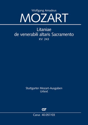 Litaniae de venerabili altaris Sacramento in Es Klavierauszug