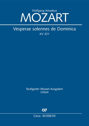 Vesperae solennes de Dominica Vocal score