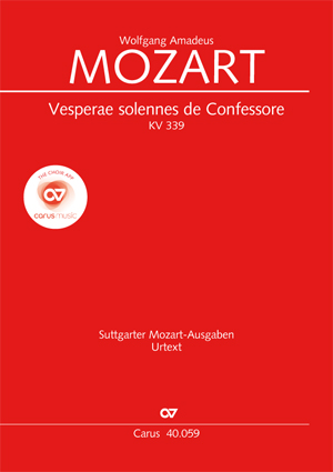 Wolfgang Amadeus Mozart: Vesparae solennes de Confessore - Partition | Carus-Verlag