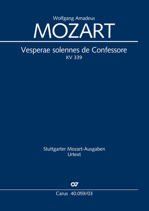 Vesperae solennes de Confessore Klavierauszug