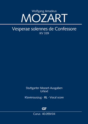 Vesperae solennes de Confessore Klavierauszug, XL im Großdruck