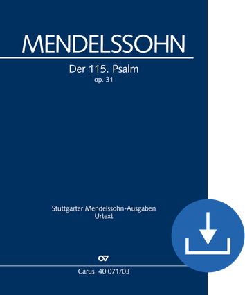 Psalm 115 Vocal score digital (download), pdf file