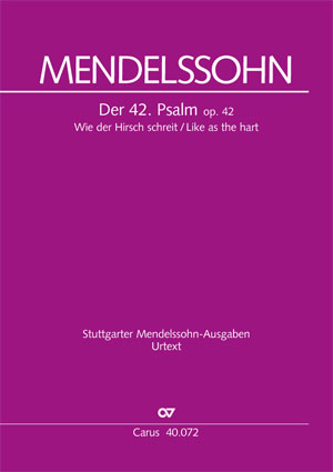 Felix Mendelssohn Bartholdy: Psaume 42 - Partition | Carus-Verlag