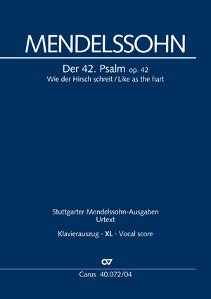 Felix Mendelssohn Bartholdy: Wie der Hirsch schreit - Noten | Carus-Verlag