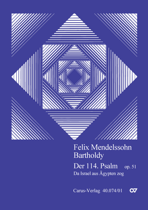 Felix Mendelssohn Bartholdy: Psalm 114 - Sheet music | Carus-Verlag