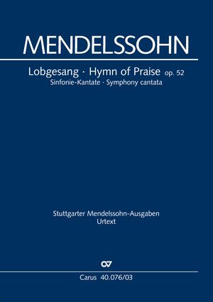 Felix Mendelssohn Bartholdy: Lobgesang - Noten | Carus-Verlag