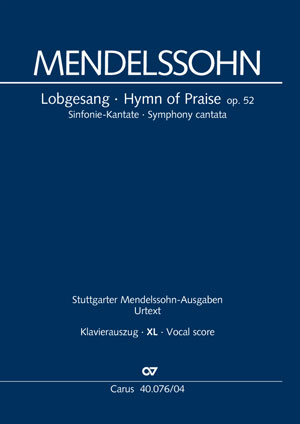 Felix Mendelssohn Bartholdy: Lobgesang - Partition | Carus-Verlag