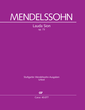 Felix Mendelssohn Bartholdy: Lauda Sion - Partition | Carus-Verlag