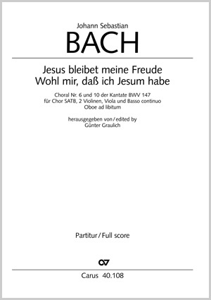 Johann Sebastian Bach: Jesus bleibet meine Freude - Sheet music | Carus-Verlag