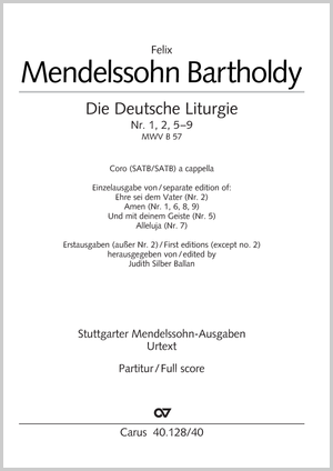 Ehre sei dem Vater; Responsorien Score