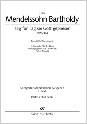 Tag für Tag sei Gott gepriesen Score