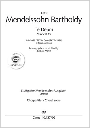 Felix Mendelssohn Bartholdy: Te Deum a 8 - Noten | Carus-Verlag