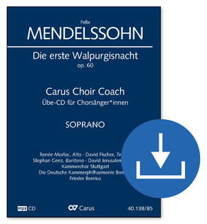 Felix Mendelssohn Bartholdy: La Première nuit de Walpurgis - Audio à télécharger | Carus-Verlag