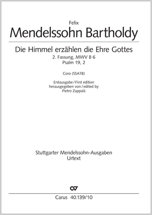 Thumbnail: Felix Mendelssohn Bartholdy: Die Himmel erzählen die Ehre Gottes (2. Fassung)