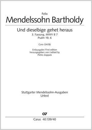 Thumbnail: Felix Mendelssohn Bartholdy: Und dieselbige gehet heraus (3. Fassung)
